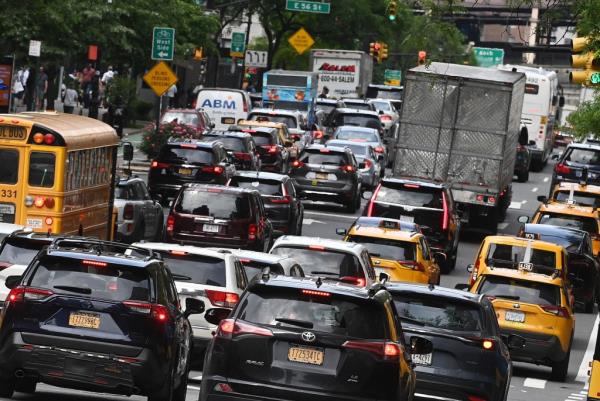 a congested street